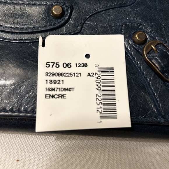 Balenciaga Navy Blue Leather Wallet With Dustbag - Picture 12 of 12